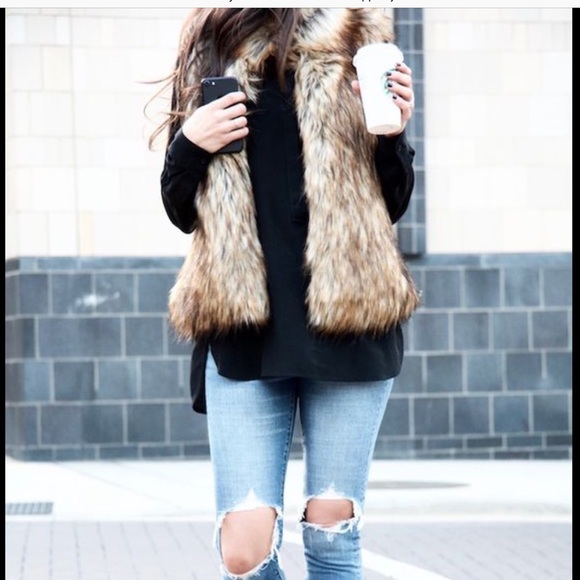 Faux Fur Jacket Vest - Picture 8 of 8